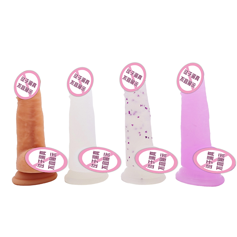848/849 Engros populær simulering pik penis didol sex legetøj sucker kvinder enorme realistiske krystal dildoer til kvindelige mænd